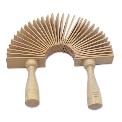 Wood percussion instrument, 'Joyous Melody' - Hand Carved Wood Percussion Instrument from Bali