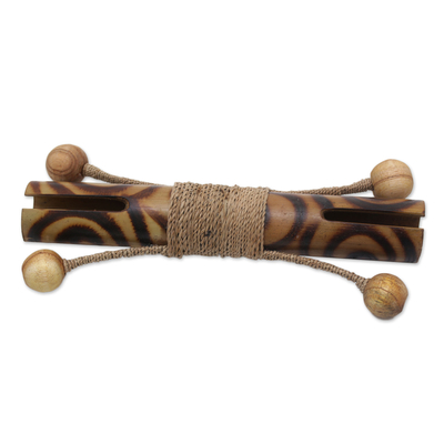 Bamboo percussion instrument, 'Homeward Melody' - Bamboo Percussion Instrument Handmade in Thailand