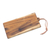 Teak wood cutting board, 'Evening Chop' - Handmade Javanese Teak Wood Cutting Board Leather Cord