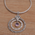 Amethyst pendant necklace, 'Happy Sensation' - 925 Sterling Silver Amethyst Round Pendant Necklace (image 2b) thumbail