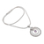 Amethyst pendant necklace, 'Happy Sensation' - 925 Sterling Silver Amethyst Round Pendant Necklace (image 2e) thumbail