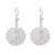 Sterling silver filigree dangle earrings, 'Shell Shimmer' - Javanese Filigree Sterling Silver Shell Dangle Earrings