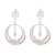 Sterling silver filigree dangle earrings, 'Ethereal Moon' - Filigree Sterling Silver Dangle Earrings Handmade in Java