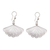 Sterling silver filigree dangle earrings, 'Exquisite Fan' - Javanese Filigree Sterling Silver Fan Dangle Earrings