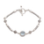 Blue topaz pendant bracelet, 'Sky Serenade' - Blue Topaz and Sterling Silver Pendant Bracelet from Bali thumbail