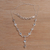 Blue topaz link necklace, 'Sky Serenade' - Blue Topaz and Sterling Silver Link Necklace from Bali (image 2c) thumbail