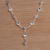 Blue topaz link necklace, 'Sky Serenade' - Blue Topaz and Sterling Silver Link Necklace from Bali (image 2d) thumbail