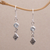 Blue topaz dangle earrings, 'Sky Serenade' - Blue Topaz and Sterling Silver Dangle Earrings from Bali