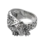 Sterling silver cocktail ring, 'Leopard Grip' - 925 Sterling Silver Leopard Cocktail Ring from Indonesia