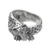 Sterling silver cocktail ring, 'Leopard Grip' - 925 Sterling Silver Leopard Cocktail Ring from Indonesia (image 2e) thumbail