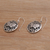 Sterling silver dangle earrings, 'Butterfly Miracle' - Sterling Silver Butterfly Oval Dangle Earrings