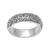 Sterling silver band ring, 'Destiny Engraved' - 925 Sterling Silver Swirling Fern Band Ring from Indonesia (image 2d) thumbail