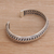 Sterling silver cuff bracelet, 'Eternity Bond' - Sterling Silver Cuff Bracelet Handcrafted in Bali (image 2b) thumbail