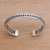 Sterling silver cuff bracelet, 'Eternity Bond' - Sterling Silver Cuff Bracelet Handcrafted in Bali (image 2d) thumbail