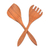 Teak wood serving utensils, 'Salad Serenade' (pair) - Teak Wood Serving Utensils (Pair) (image 2a) thumbail