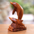 Wood sculpture, 'Dolphin Generation' - Carved Wood Sculpture (image 2) thumbail