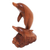 Wood sculpture, 'Dolphin Generation' - Carved Wood Sculpture (image 2c) thumbail