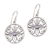 Amethyst dangle earrings, 'Ornate Topiary' - Balinese Amethyst and Sterling Silver Floral Dangle Earrings