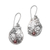 Cultured pearl dangle earrings, 'Butterflies and Frangipani' - Floral Butterfly Cultured Pearl Earrings from  Bali (image 2a) thumbail