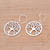 Sterling silver dangle earrings, 'Knotting Tree' - Celtic Knot Tree Sterling Silver Dangle Earrings from Bali (image 2b) thumbail