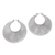 Sterling Silber Creolen "Spiral Crest" - Balinesische handgefertigte Reifen-Ohrringe aus Sterlingsilber