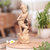 Wood statuette, 'The Tale of Dewi Ratih' - Hand Crafted Balinese Folklore Wood Statuette from Indonesia (image 2) thumbail