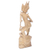 estatuilla de madera - Estatuilla de madera de folklore balinés hecha a mano de Indonesia