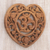 Wood relief panel, 'Om Love' - Hand Carved Balinese Om Motif Wood Wall Relief Panel (image 2b) thumbail