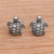 Sterling silver stud earrings, 'Sweet Shells' - Artisan Made Sterling Silver Turtle Stud Earrings from Bali (image 2) thumbail