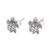 Sterling silver stud earrings, 'Sweet Shells' - Artisan Made Sterling Silver Turtle Stud Earrings from Bali (image 2c) thumbail