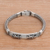 Sterling silver pendant bracelet, 'Great Gecko' - Balinese Sterling Silver Pendant Bracelet with Gecko Motif thumbail