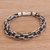Men's sterling silver chain bracelet, 'Daring Pioneer' - Men's Sterling Silver Chain Bracelet from Bali