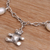 Cultured pearl charm bracelet, 'Precious Teddy' - Cultured Freshwater Pearl and Teddy Bear Charm Bracelet (image 2b) thumbail