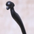 Wood back scratcher, 'Dachshund Delight in Black' - Black Dachshund Dog Paw Wood Back Scratcher from Bali (image 2c) thumbail