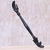 Wood back scratcher, 'Turtle Relief in Black' - Black Turtle Themed Wood Back Scratcher Hand Carved in Bali (image 2b) thumbail