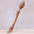 Wood back scratcher, 'Lotus Ease in Natural' - Lotus Flower Wood Hand Back Scratcher Hand Carved in Bali (image 2) thumbail