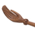 Wood back scratcher, 'Lotus Ease in Natural' - Lotus Flower Wood Hand Back Scratcher Hand Carved in Bali (image 2g) thumbail