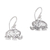 Sterling silver dangle earrings, 'Ornate Elephants' - Sterling Silver Elephant Dangle Earrings Handmade in Bali