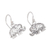 Sterling silver dangle earrings, 'Ornate Elephants' - Sterling Silver Elephant Dangle Earrings Handmade in Bali
