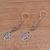 Sterling silver dangle earrings, 'Mystic Vines' - Sterling Silver Dangle Earrings Handcrafted in Bali (image 2b) thumbail