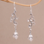 Cultured pearl dangle earrings, 'Nature's Light' - Cultured Freshwater Pearl Dangle Earrings from Indonesia (image 2) thumbail