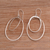 Sterling silver dangle earrings, 'Around You' - Sterling Silver Dangle Earrings Handcrafted in Bali (image 2b) thumbail