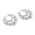 Sterling silver hoop earrings, 'Graceful Glamour' - Sterling Silver Hoop Earrings Handcrafted in Bali (image 2d) thumbail