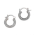 Sterling silver hoop earrings, 'Luminescent Halo' - Sterling Silver Hoop Earrings Handcrafted in Bali thumbail