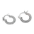 Sterling silver hoop earrings, 'Luminescent Halo' - Sterling Silver Hoop Earrings Handcrafted in Bali (image 2d) thumbail