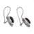 Onyx drop earrings, 'Midnight Charisma' - Onyx and Sterling Silver Drop Earrings Handmade in Bali (image 2e) thumbail
