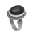 Onyx cocktail ring, 'Captivating' - Onyx and Sterling Silver Cocktail Ring Handmade in Bali (image 2a) thumbail