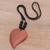 Onyx and wood pendant necklace, 'Sweet Heart' - Heart-Shaped Onyx and Sawo Wood Pendant Necklace from Bali