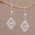 Sterling silver filigree dangle earrings, 'Ethereal Kite' - Filigree Sterling Silver Dangle Earrings Handmade in Java