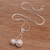 Sterling silver filigree pendant necklace, 'Double Flourish' - Sterling Silver Filigree Pendant Necklace Handmade in Java